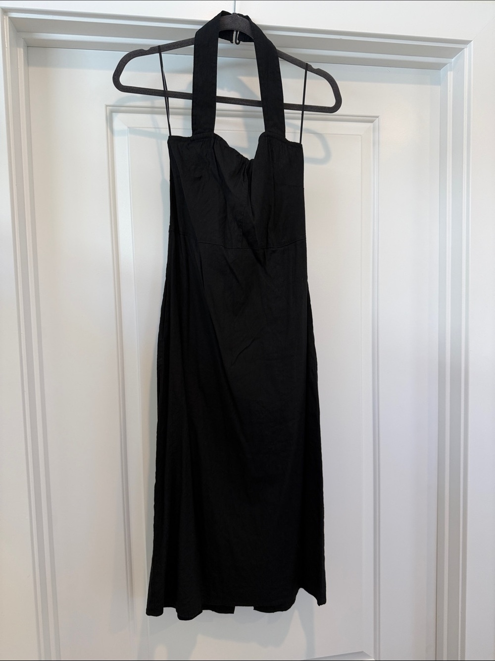 Vince Black Halter-Neck Maxi Dress